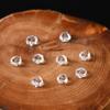 White Crystal Diamond Cut Spacer Beads for DIY Jewelry: Necklaces, Bracelets, Bangles