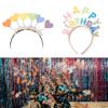 Birthday Party Crown Birthday Hair Hoop Happy Birthday Headband Birthday Party Hair Band Tiara Photography Props