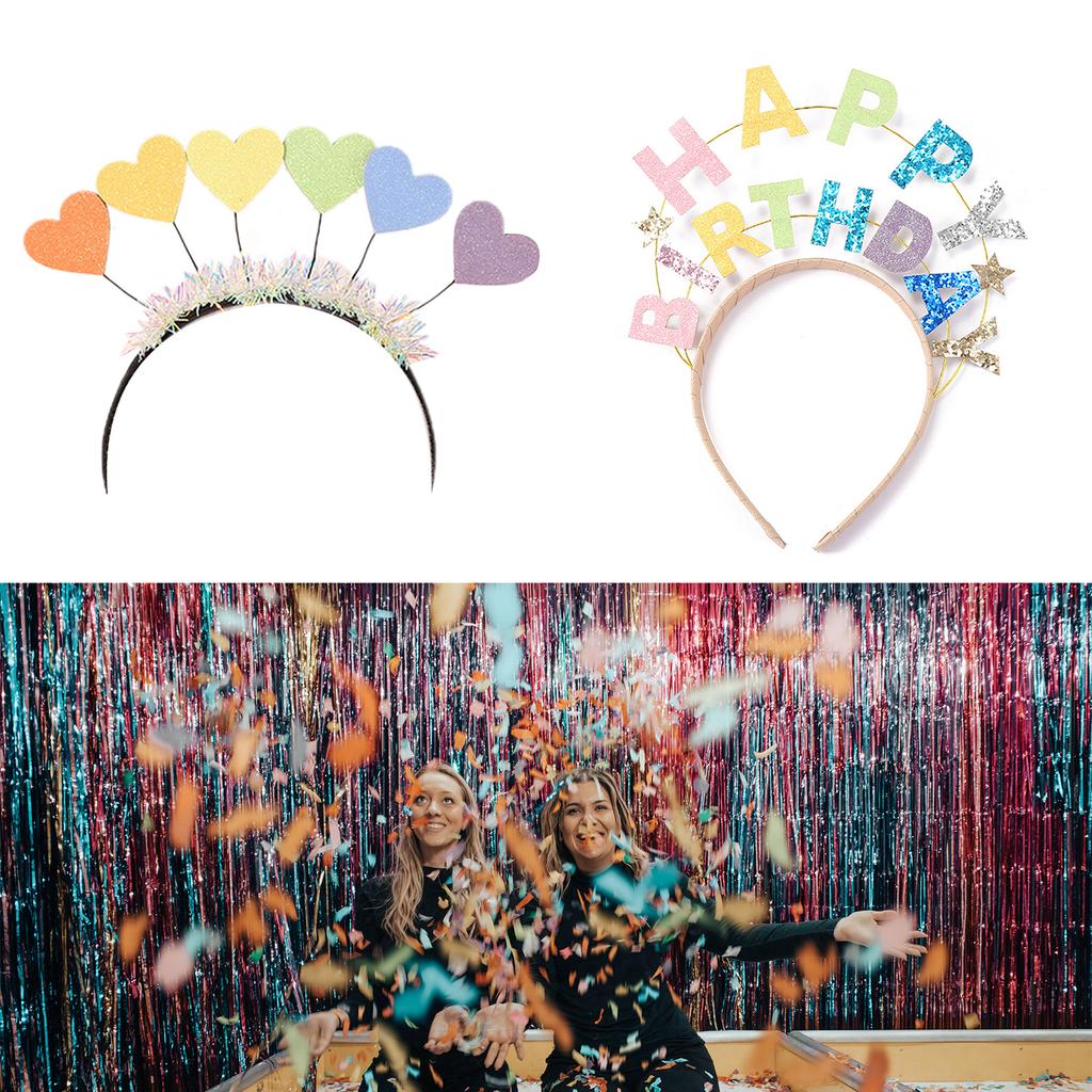 Birthday Party Crown Birthday Hair Hoop Happy Birthday Headband Birthday Party Hair Band Tiara Photography Props