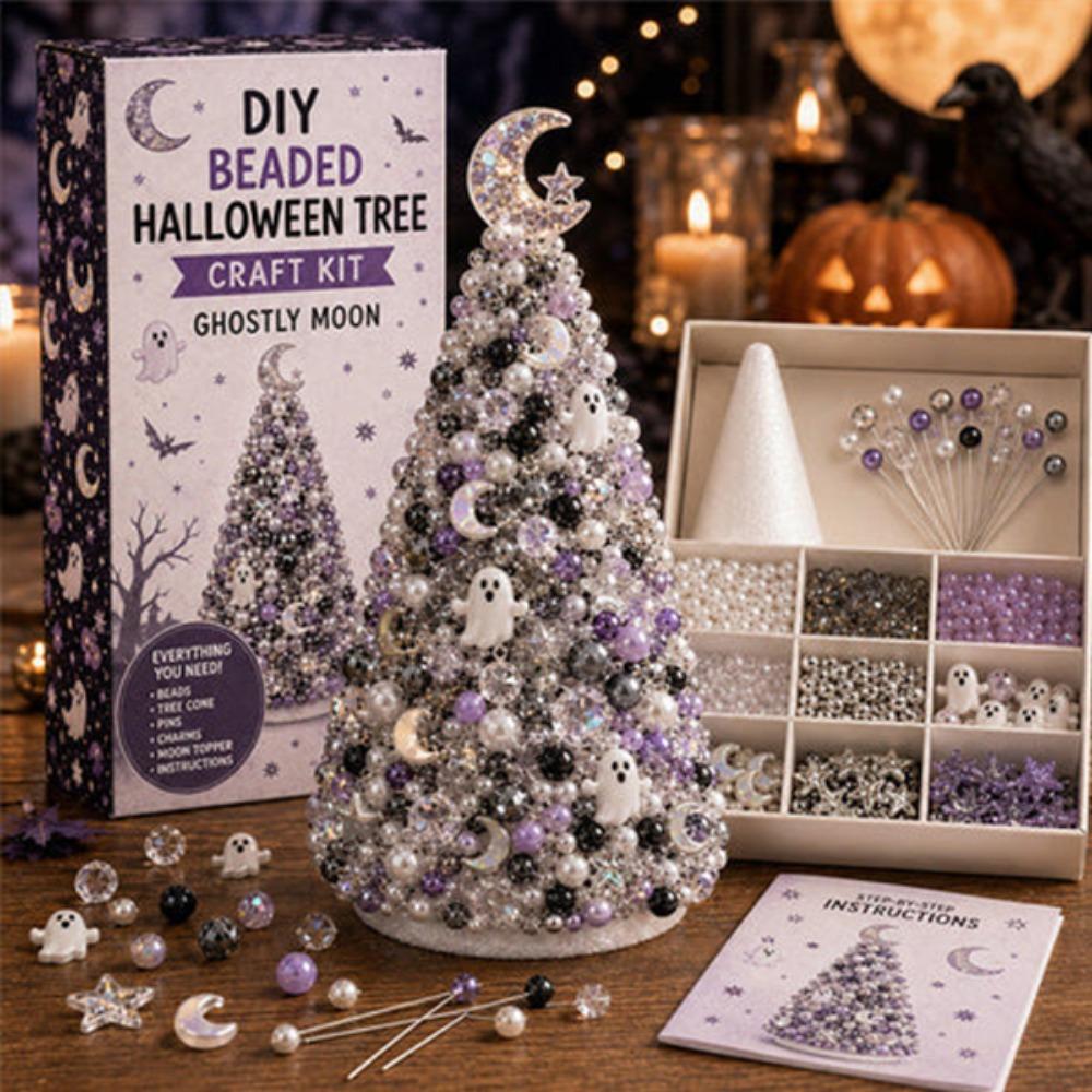 Handmade Halloween Craft Kit Decorative Beads DlY Beaded Tree New Tree Decoration Kit