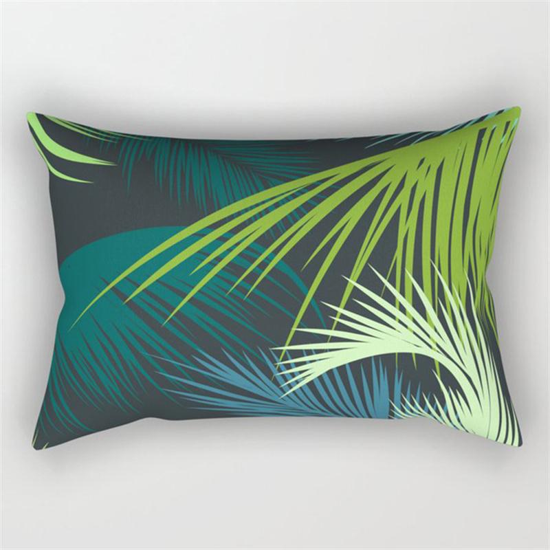 30x50cm Grün Tropische Blätter Pflanze Kissenbezug Wohnzimmer Stuhl Heimdekoration Regenbogen Blume Frucht Sofa Kissenbezug