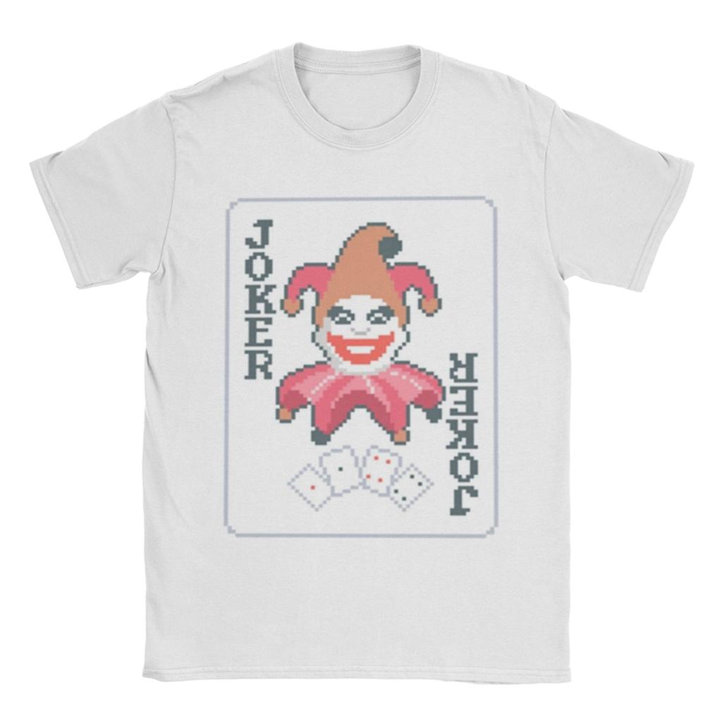 Vintage Balatro Jokers Playing Card T-Shirt Men Round Neck Short Sleeve Top Tee  Cotton Summer TopsTops