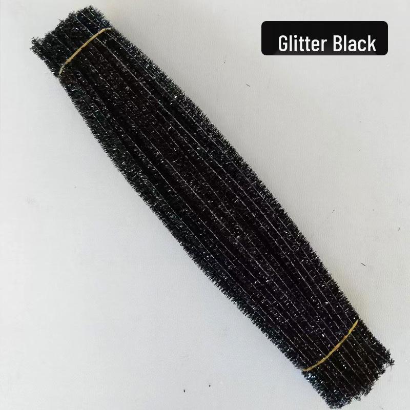 30CM Glitter Chenillepiprensare för DIY-hantverk - 100-pack