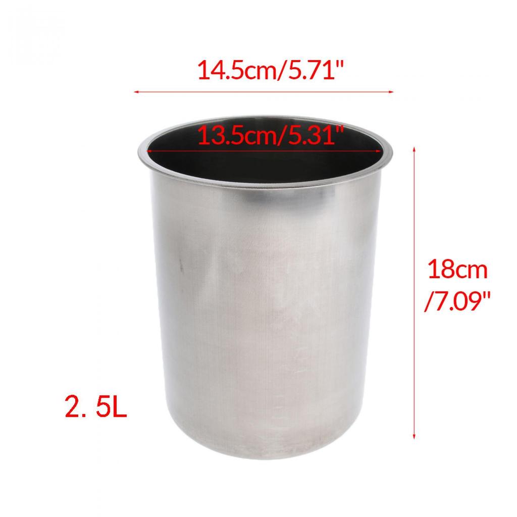 Edelstahl Champagnerkühler 2,5L Wein Eis Eimer für Gewerbliche Gastronomie Zuhause