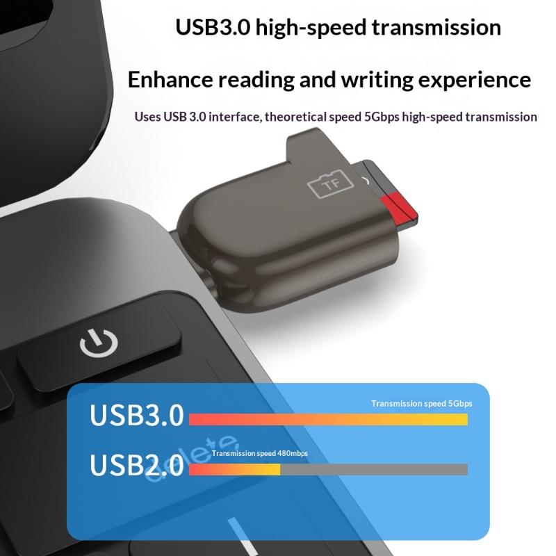 Portable Type C 3.0 Card Reader Tf Memory Card Reader Usb Flash Drive Cardreader For Pc Laptop Accessories Mini Tf Card Reader