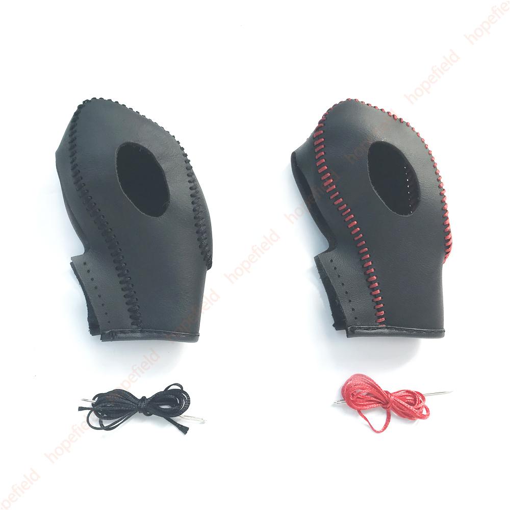 Leather Gear Handle Shift Knob Cover Shifter Head for Ford Ecosport Escape Fusion CMax Fiesta Mk7 Focus MK3 Car