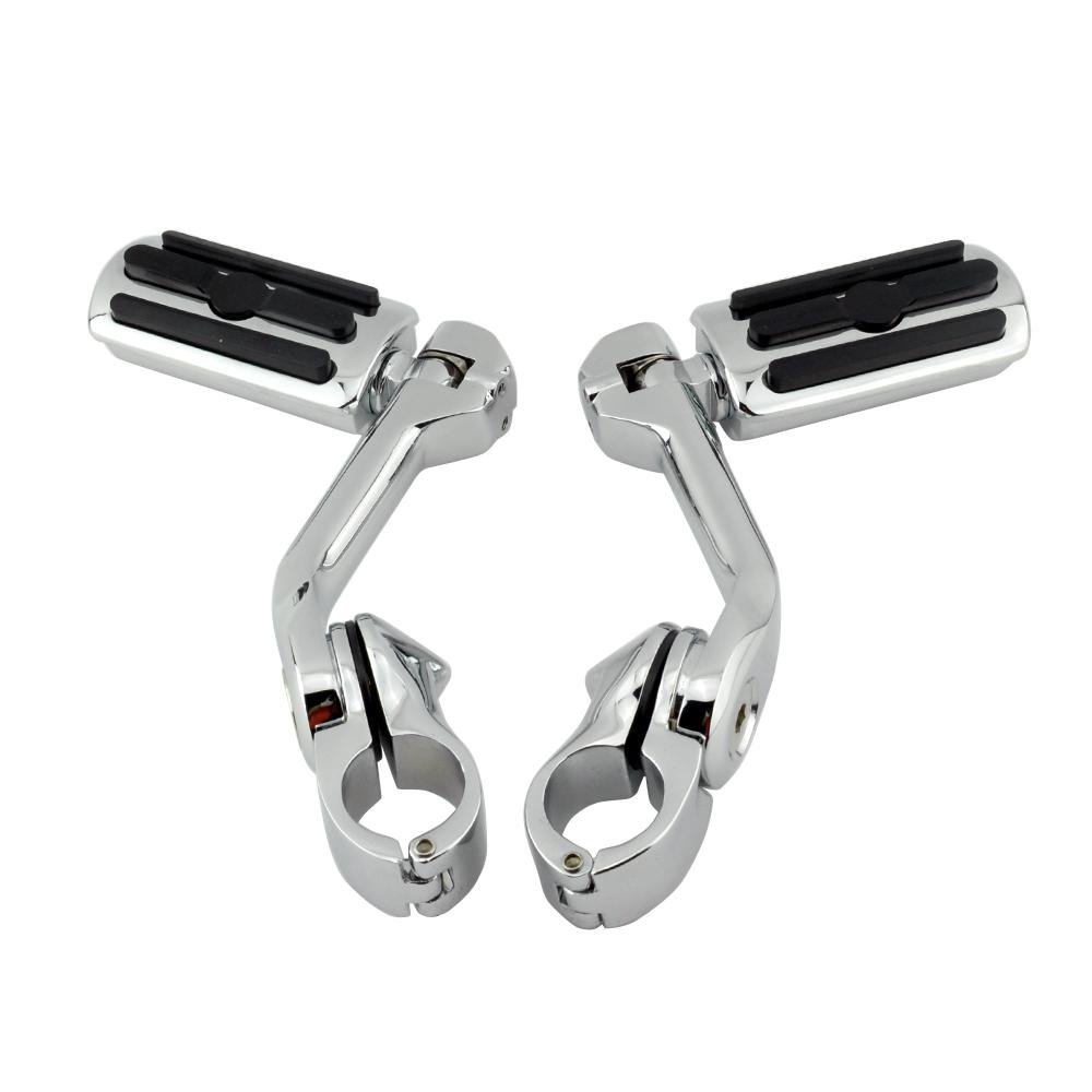 Motocyklový 1-1/4" 32mm dálniční motorový chránič Dlouhé úhlové stupačky pro Harley Dyna Fat Bob Softail Sportster XL 1200