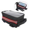 Touch Screen Bicycle Bag Cycling MTB Bike Frame Front Tube Storage Bag for 6.3x3.2in PhoneRed