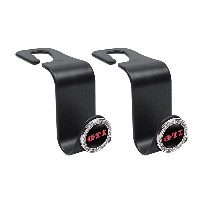 VW GTI GOLF 2026 Hot For VW VOLKSWAGEN 2Pcs Car Interior Portable Seat Back Hooks For Volkswagen Tiguan T-ROC R Scirocco GTI Mag