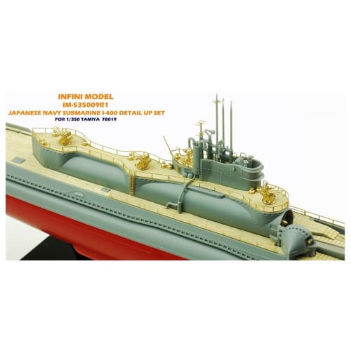 Infinimodel 1/350 IM Series Japanese Navy Submarine I-400/T Company Ship Detail Up Set, Plastic Model Parts, IM53509