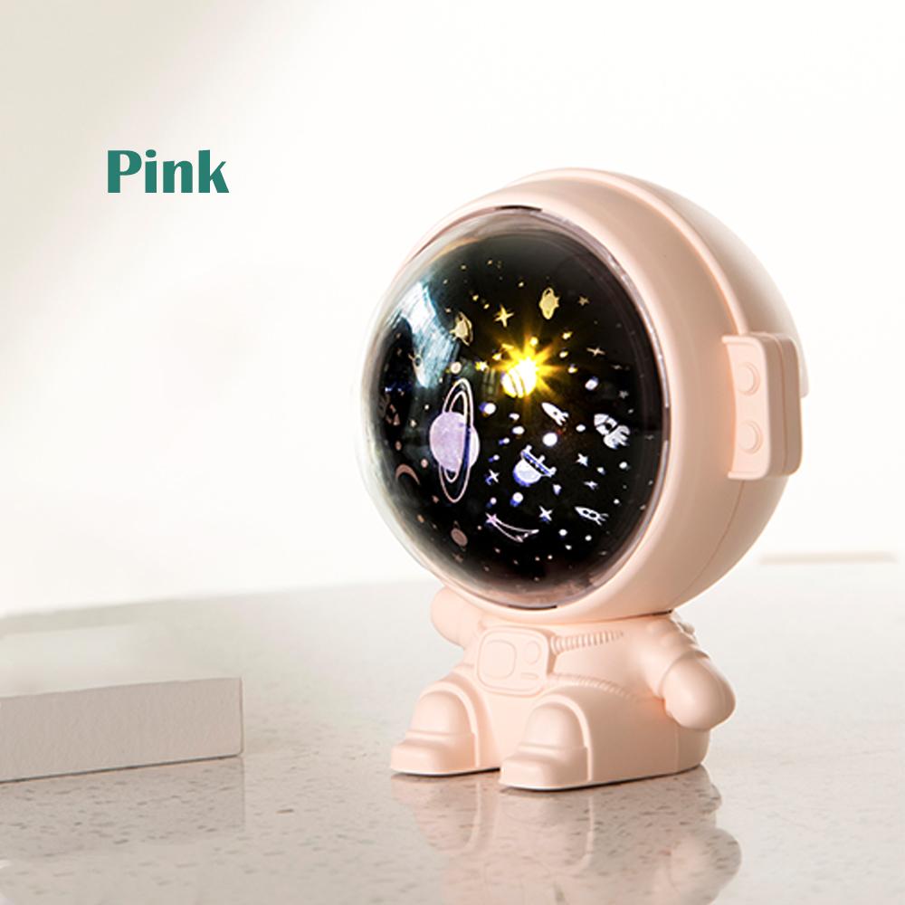 Astronaut Projection Light with Music Rechargeable 3 Color LED Nightlight Space/Starry sky/Ocean Pattern Ambience Lamp