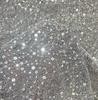 1/3/5Yard Fashion Colorful Embroidered Fabric for DIY Sewing Wedding Dress Skirt Mesh Material Shiny Sequin Embroidery