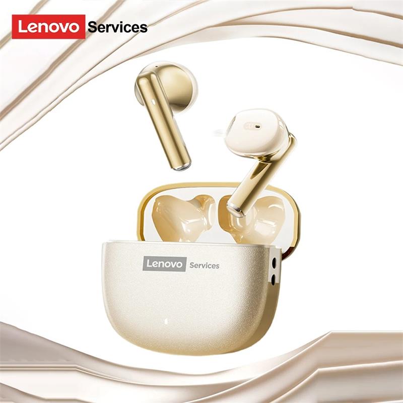 

Lenovo LES104 Wireless Earphones TWS Bluetooth 6.0 Headphones ENC Noise Cancelling Dual-Channel Game Sport Earbuds 3D Stereo Sound Headset бежевый