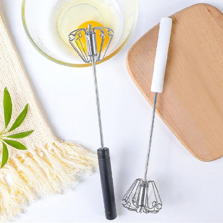 Ergonomischer Hand-Eierschläger für mühelose Backvorbereitungen Stahl-Schneebesen Klingen-Rotationsmechanismus Sahne-Mischwerkzeug
