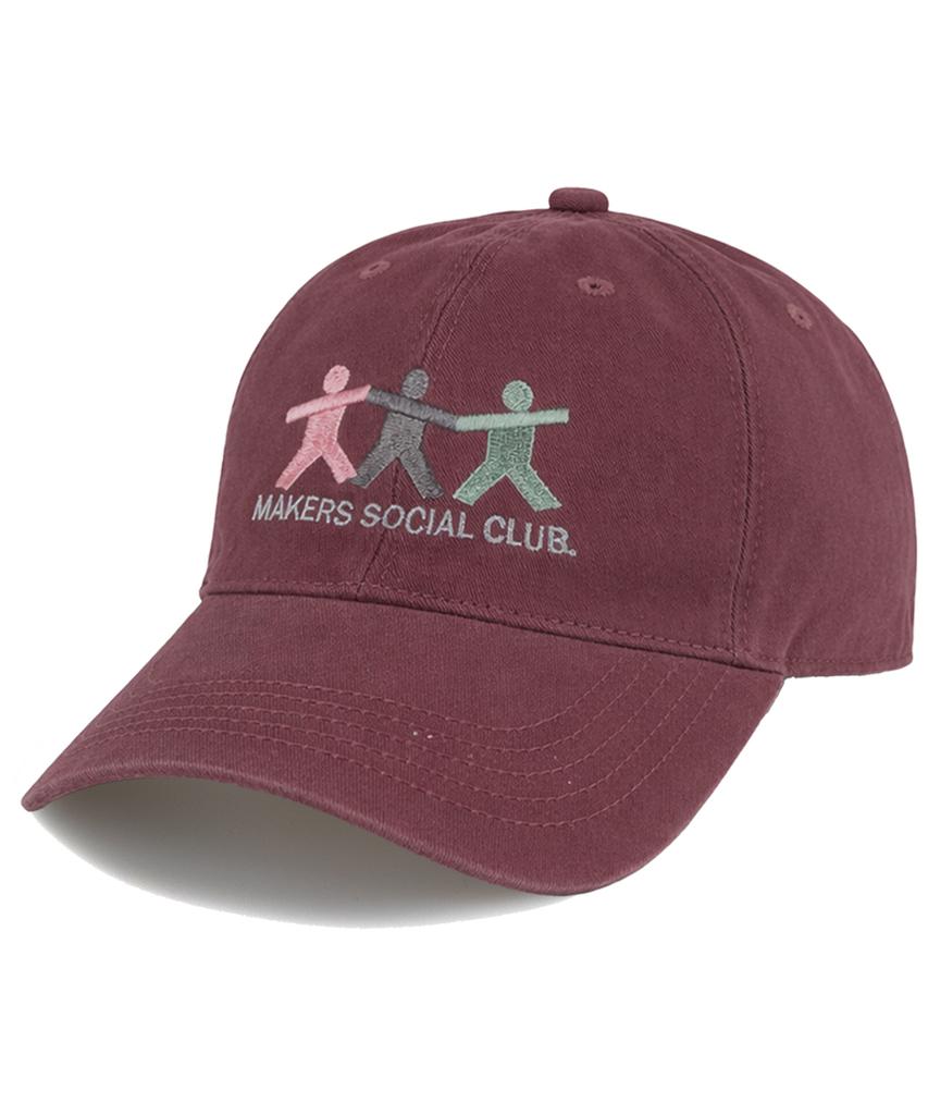 Wig Makers Social Club Cation Ball Cap - Burgundy