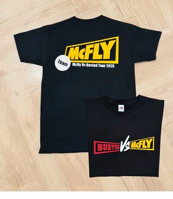 Busted Vs McFly - Team McFly Tour T-Shirt Unofficial Fan | Unisex Oversize Fit