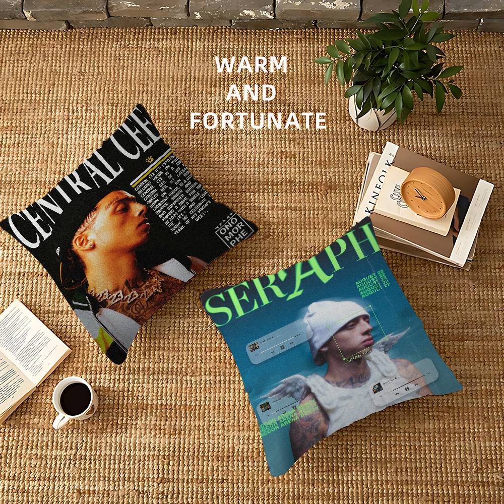 Singer Central Cee Personalized Pillow Dust Cover Bedroom Kids Party Decoration Pillowcase Birthday Children Gift
