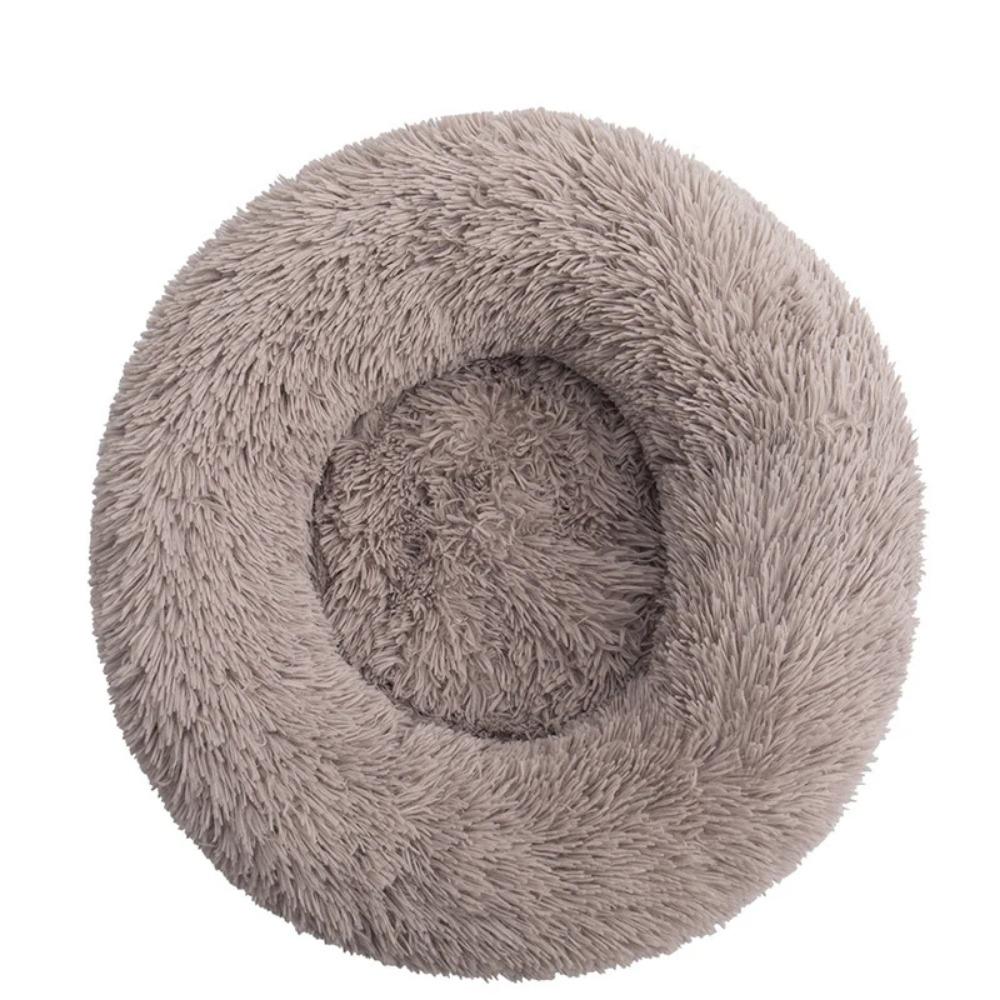 40-100cm Zuhause Rundes Haustierbett für Großes Hundebett Superweiches Katzenbett Langplüschiges Hundehaus für Mittelgroßes Hundehaus Winter Warm Schlafen