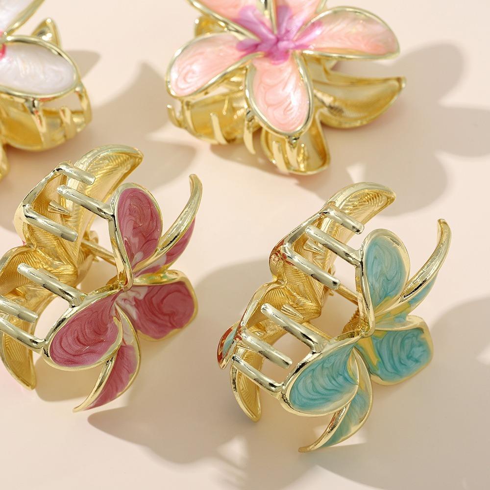 1/3Pcs Hair Accessories Hawaiian Flower Clips Alloy Lily Flower Hair Claws  Hairstyles