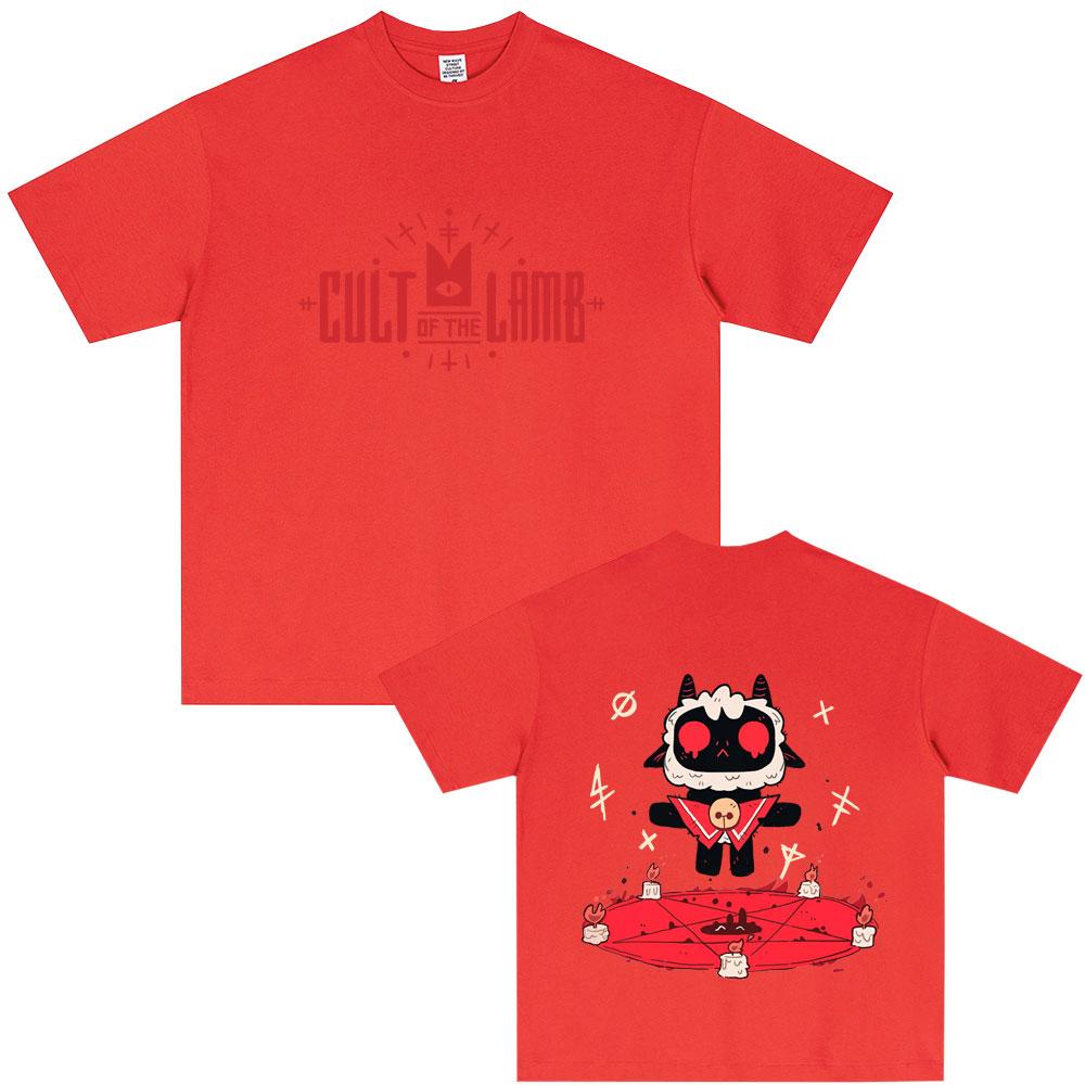 

Game Cult of The Lamb Print Tshirt Unisex Women Fashion Casual Soft Cotton T Shirts Unisexs Vintage Oversized Crewneck Tshirt Tops S