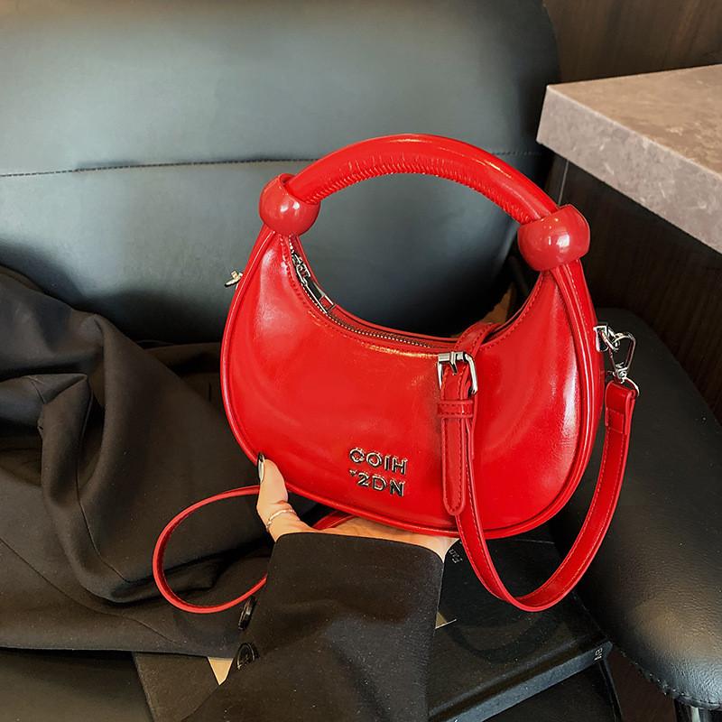 Pu Letter Decor Chic Small Duffle Shape Shoulder Bag Casual Daywear Bags Travel