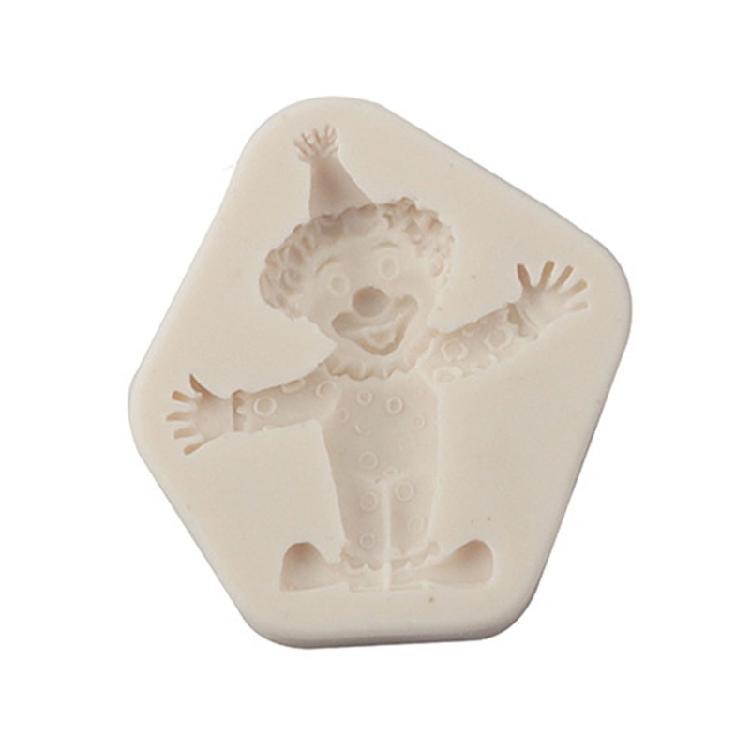 Funny Clown Shaped Silicone Mold Fondant Mould Baking DIY Supplies Nonstick