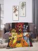 FNAF Flannel Blankets Super Soft Throws for Students Outdoor Use Funny Bedspread Sofa Bed Cover  Home Textiles