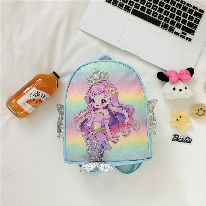 Adorable Mini Mermaid Backpack For Kids With Sparkling Sequins And Comfortable Design