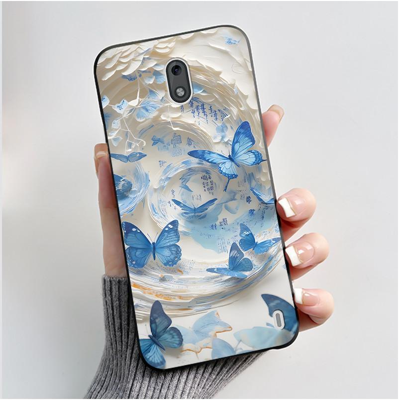 Casing For Nokia 2 2.1 2.2 3 3.1 Case Aesthetic Fashion Cute Cat Shockproof Back Cover Black Slim Soft TPU Silicone Phone Case