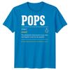 Pops Definition Unisexs T Shirt Grandad Grandpa Gift Fathers Day Graphic Tee