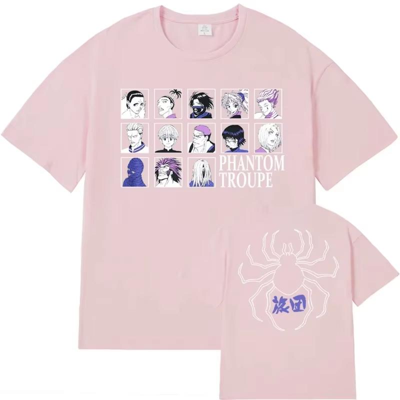 

2026 Anime Hunter x Hunter T shirt Phantom troublepe clothes hisoka Chrollo tops T shirt plus size cotton t shirt Women Unisex ins 4XL