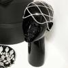 1Pc Hollow Rhinestone Mesh Headpiece Wedding Head Chain Jewelry For Women Luxury Crystal Headband Head Cap Hat Hair Accessories