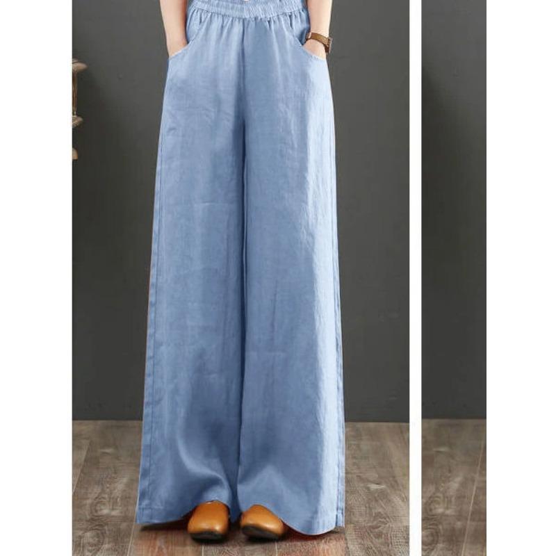 

Новинка весны и лета, хлопковые широкие женские брюки, модные трикотажные брюки для отдыха, уличная одежда, элегантная свободная женская одежда 4XL