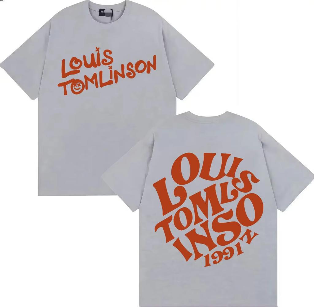 Singer Louis Tomlinson Album Letters Print TShirts Gothic Tee Shirts Mens Summer 2026 Crewneck Y2K Short Sleeve Top Unisex