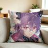 D-Durin Genshin Impact   Pillow Case Square Double-Sided Sofa Cushion Cover Bedroom Bedside Pillow