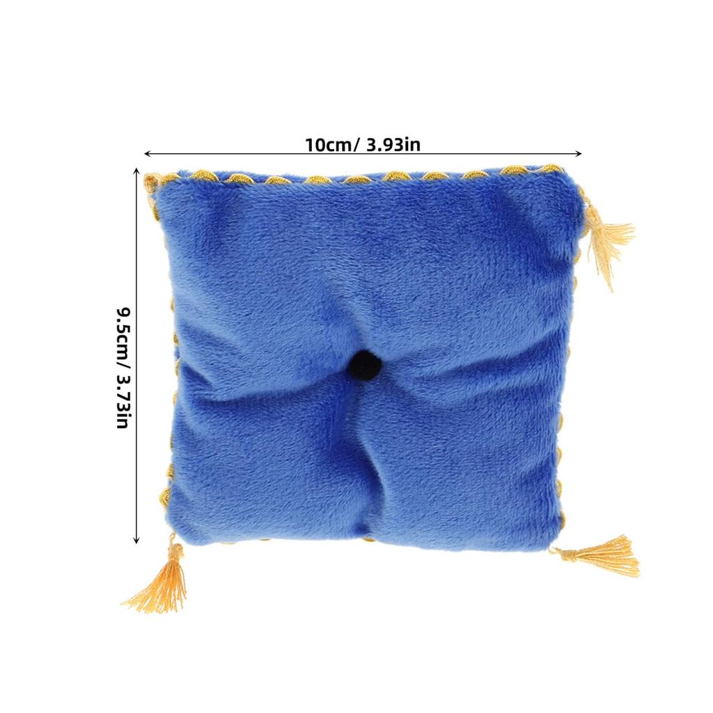 NOLITOY Poppenhuis Miniatuur Schaal Fleece Kussen Set voor Miniatuur Bank DIY Poppenhuis Meubels x x Kussens, 16 Beddengoed, Accessoires, 4" 3.7" 0.8"