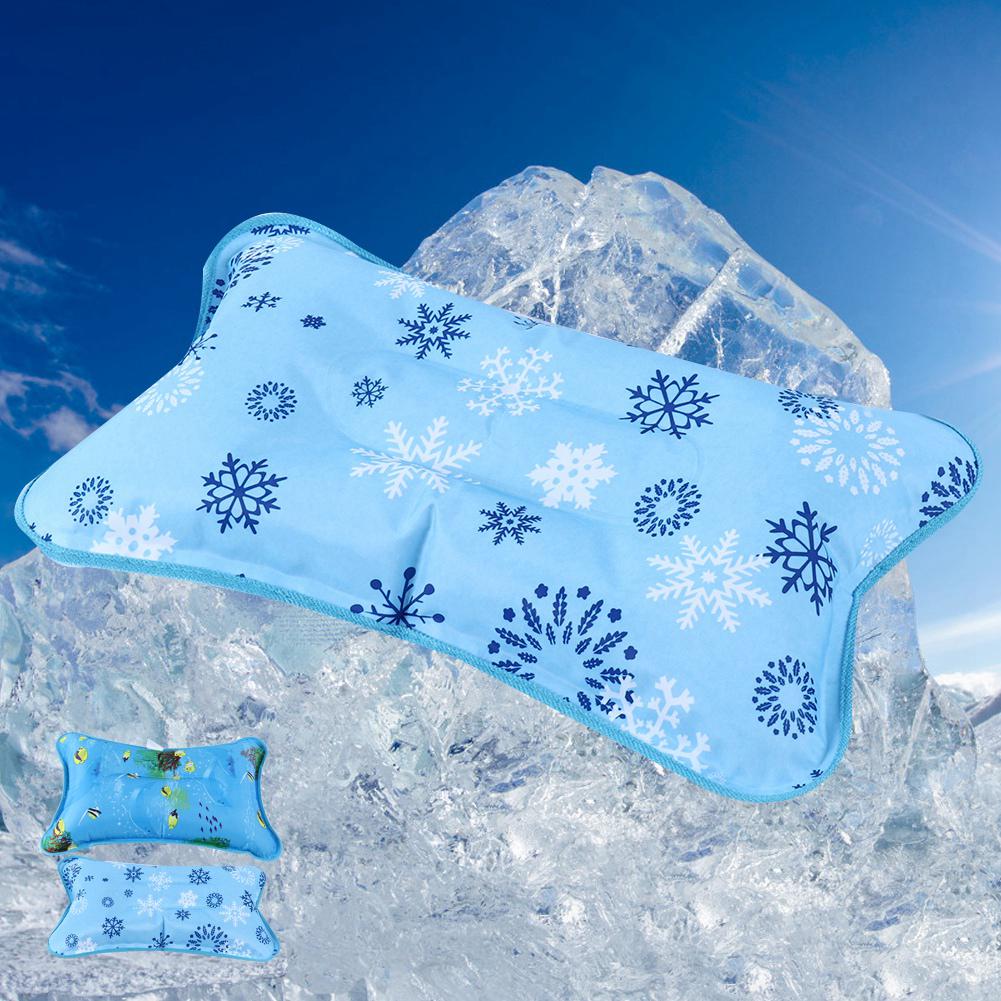 Children Adult Waterproof Ice Pillow Cooling Cushion Water Pillow for Home Travel