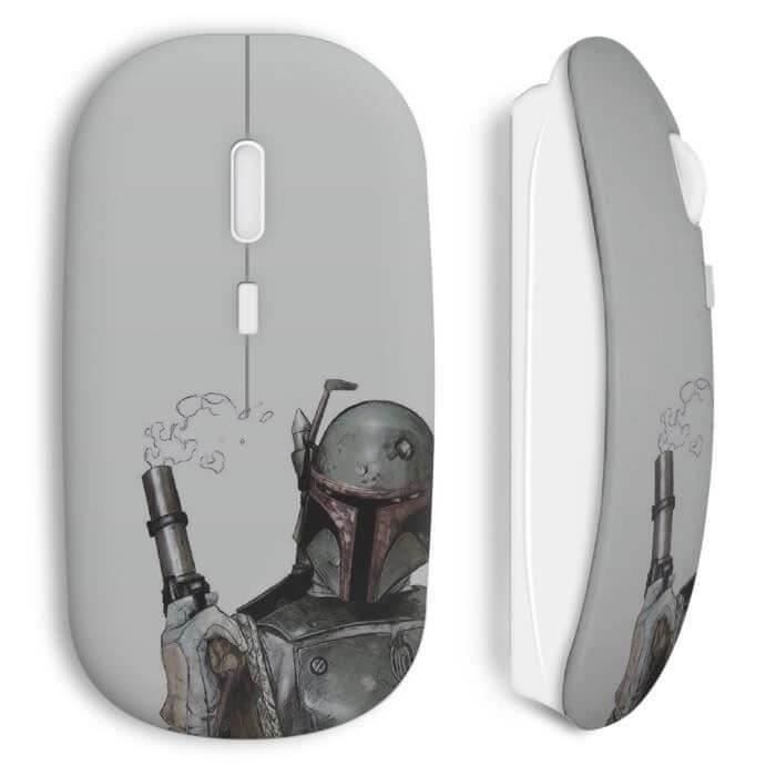Souris Sans Fil Boba Fett Chasseur De Primes Star