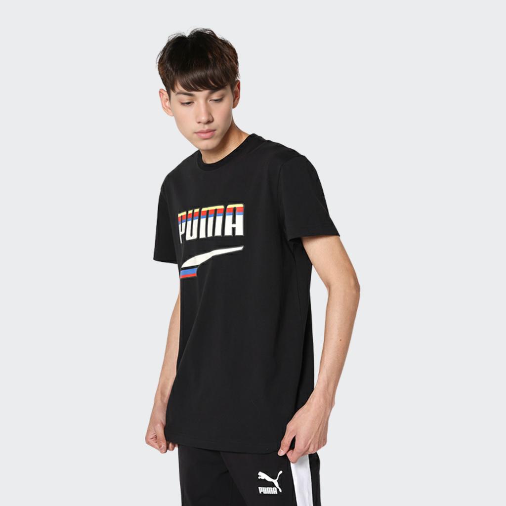 Puma Casual Sport Breathable Crew Neck Short Sleeve T-Shirt Men Tops Black 531497-01