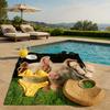 1PC Pig Pattern Beach Towel, Microfiber Quick-Dry High Absorbent Soft Lightweight Towel for Yoga Camping Travel