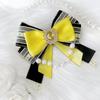 Pearl Penlight Ribbon with Jeweled Accents, Cheering Fan, Concert, Live Performance, Favorite Color, Yellow [Used]