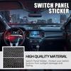 120PCS Car Switch Panel Sticker, Switch Label Decal Kit for Switch Panel AR-800, BA80, GA80, GB80, BB80, BC60, GC60, Vehicle Dashboard Text Sticker