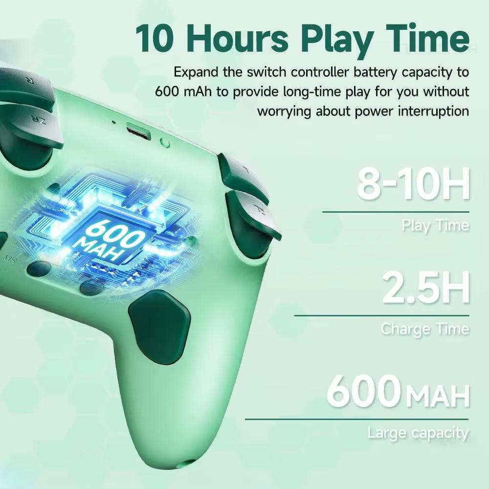 RGB Wireless BT Controller for Nintendo Switch2/OLED/Lite Gamepad for Android Phone/PC Joystick/TV Box/Steam with Turbo Function