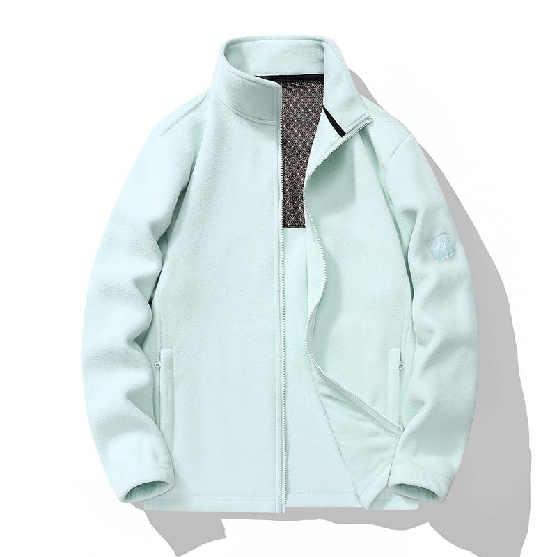 Autumn and Winter Fleece Jacket for Couples, Warm Stand Up Collar Cardigan, Couple Style Fleece Jacket, Graphene Fleece Jacket