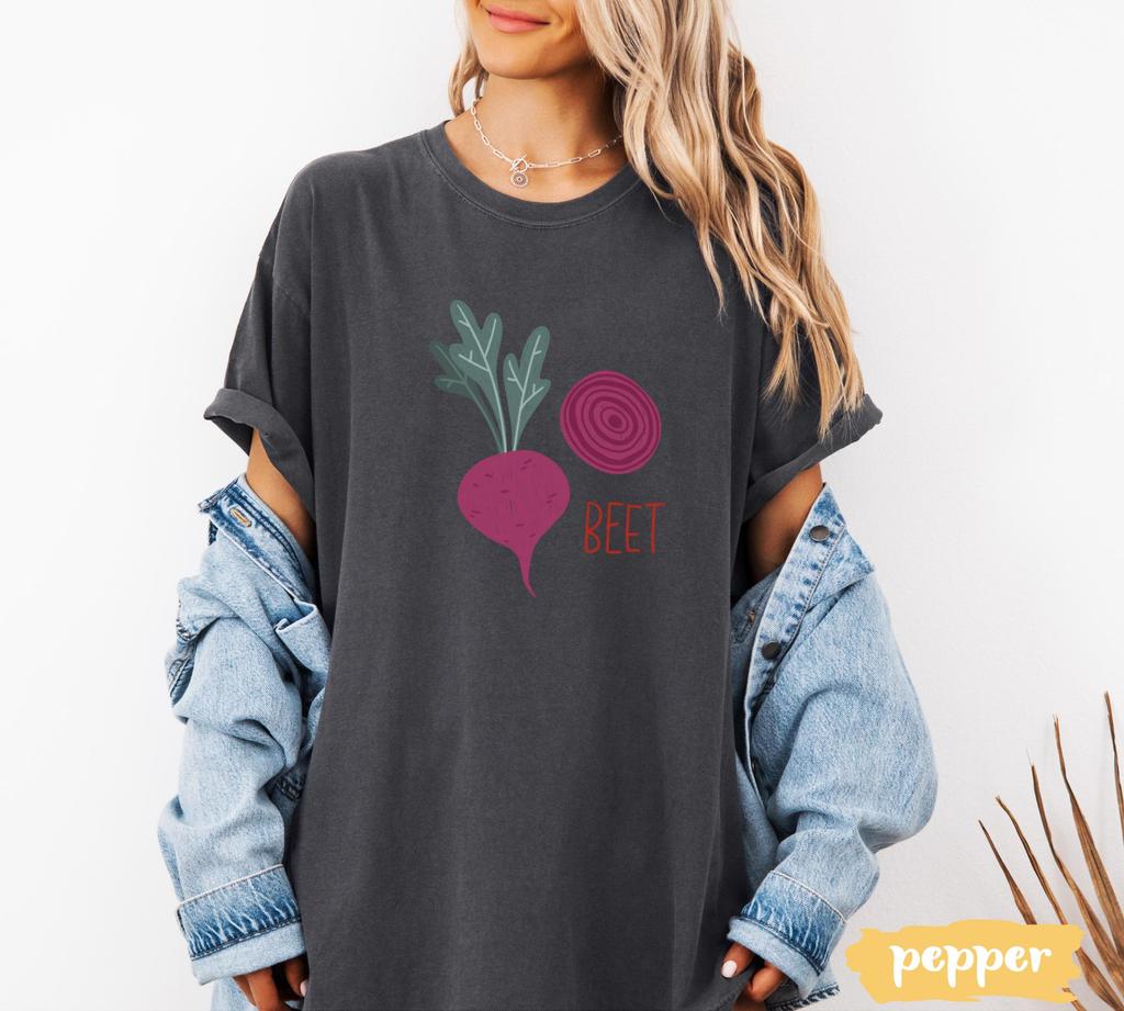 Plus Size Summer Womens Vintage Beet Graphic TShirt Cotton Breathable Stylish Versatile Street Style