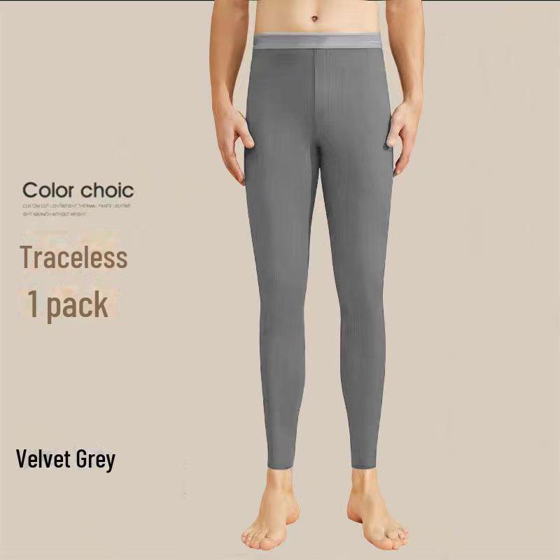 Leggings Chauds en Velours Allemand Double Face pour Homme - Automne Épaissi Plus Velours Pantalon Auto-Chauffant