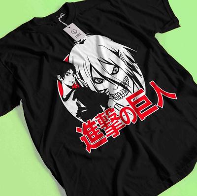 Attack On Titan Shirt Eren Mikasa Tshirt Levi T-Shirt AOT Erwin Hange Armin Tee