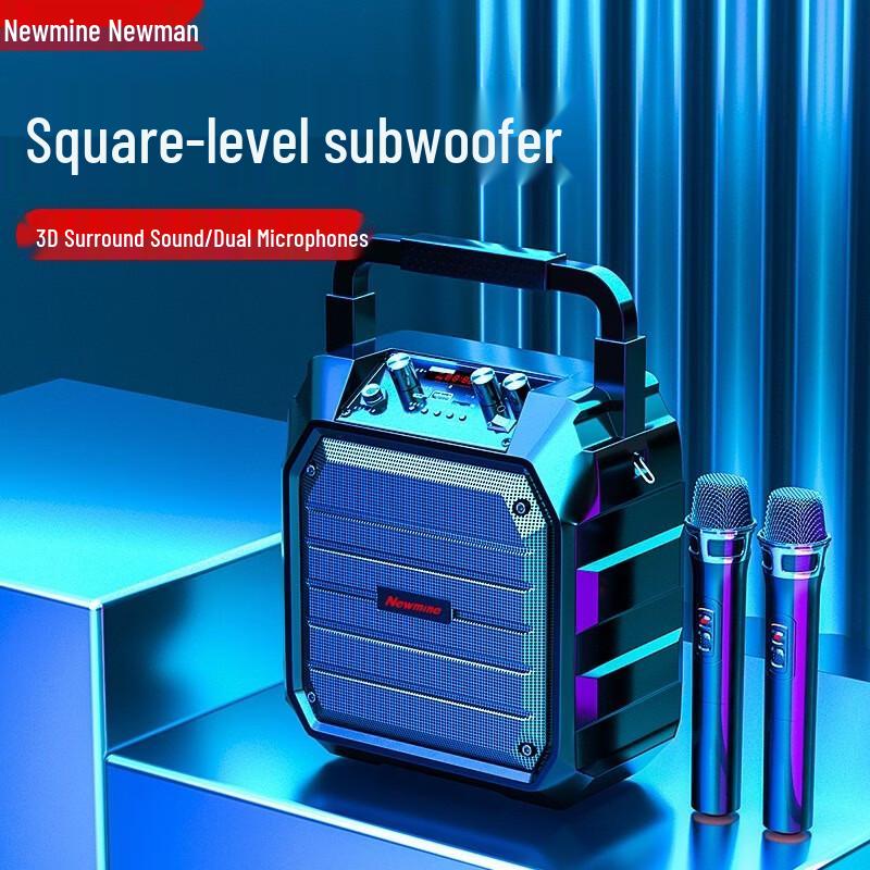 Newsmy K98 Portable Bluetooth Speaker with Dual Microphones (CN version)