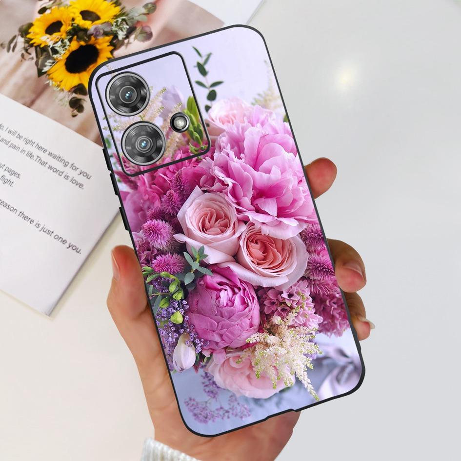 For Motorola Edge 40 Case Moto Edge 40 Neo 5G 2023 Cover Stylish Pattern Soft Slim Black Fundas For Moto Edge40 Edge40Neo Bumper