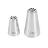 233#234# For Create Grass Shape Cream Flower Decoration Stainless Steel Pastry Nozzle Fondant Cake Baking Tools Icing Nozzles